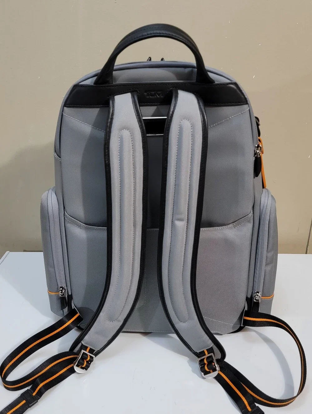 TUMI McLaren Paddock Backpack in Super Grey w/ Dust Bag